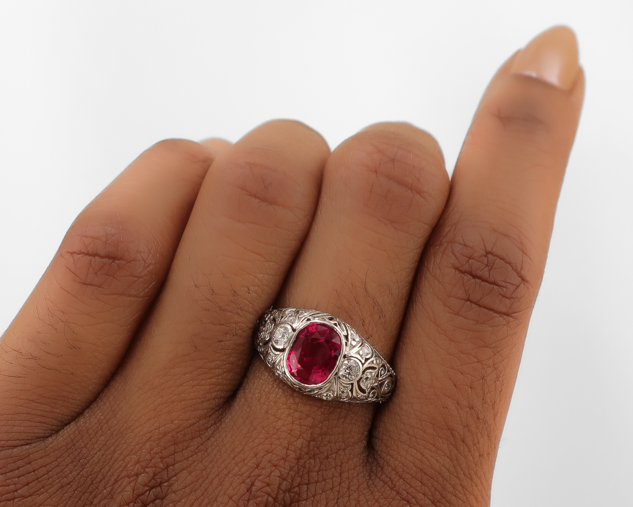 Edwardian Ruby Ring