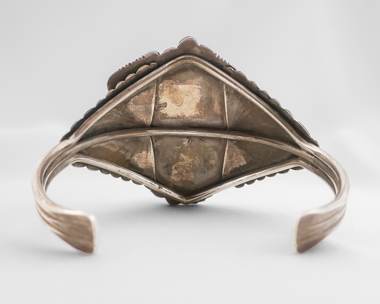 Navajo (Dine') Triangular Triple Turquoise Cuff