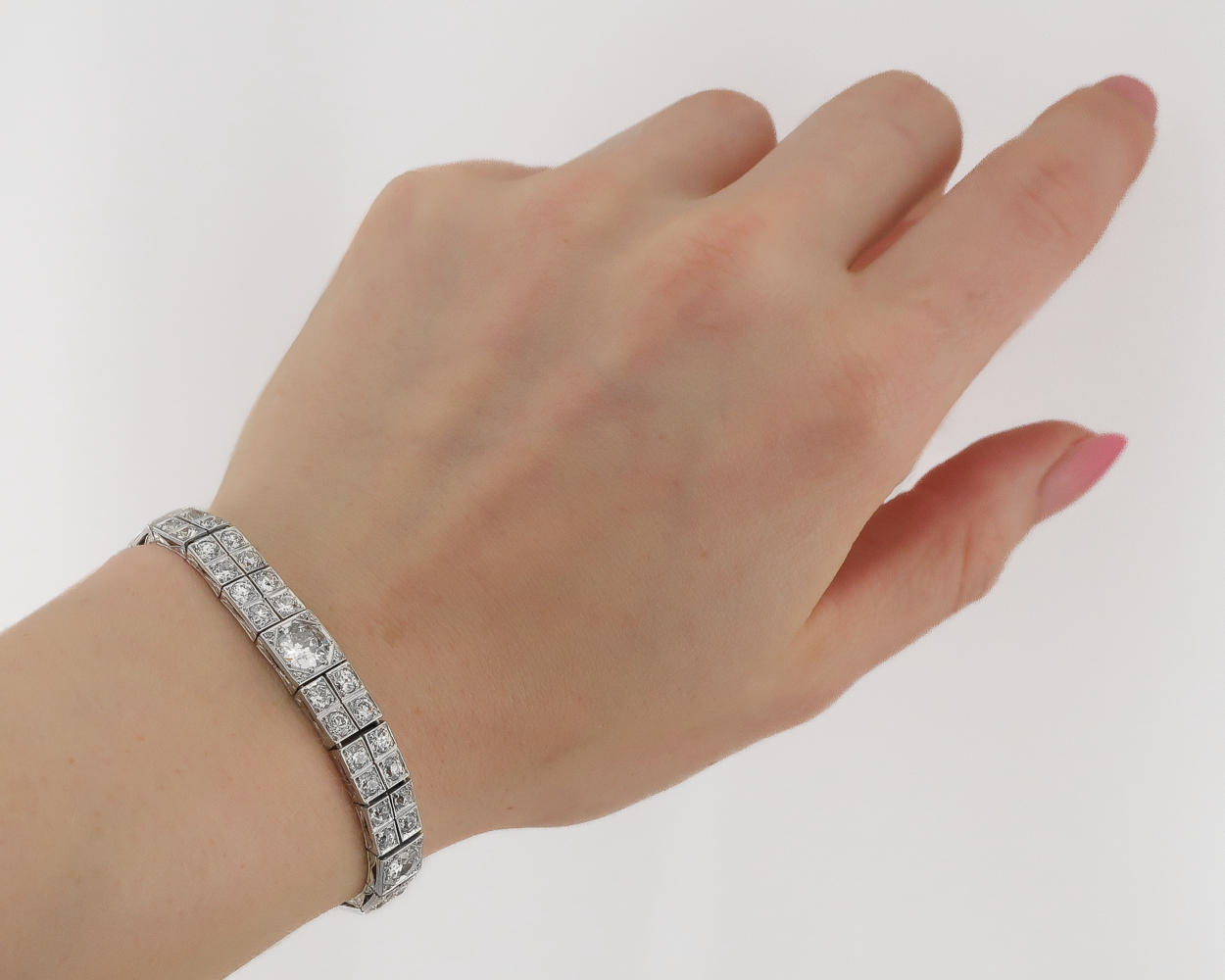 Art Deco Fancy Diamond Bracelet