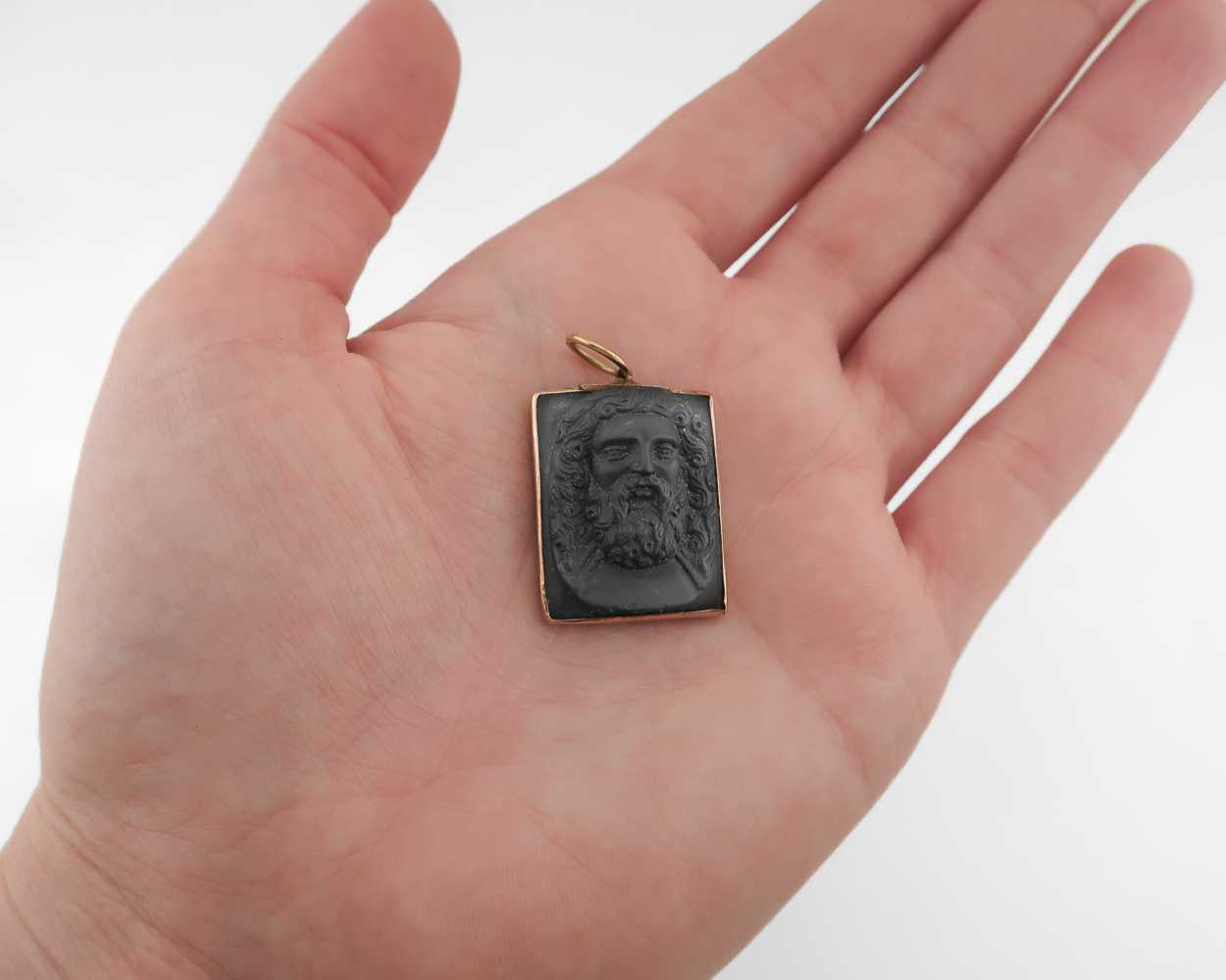 Victorian Zeus Cameo Pendant