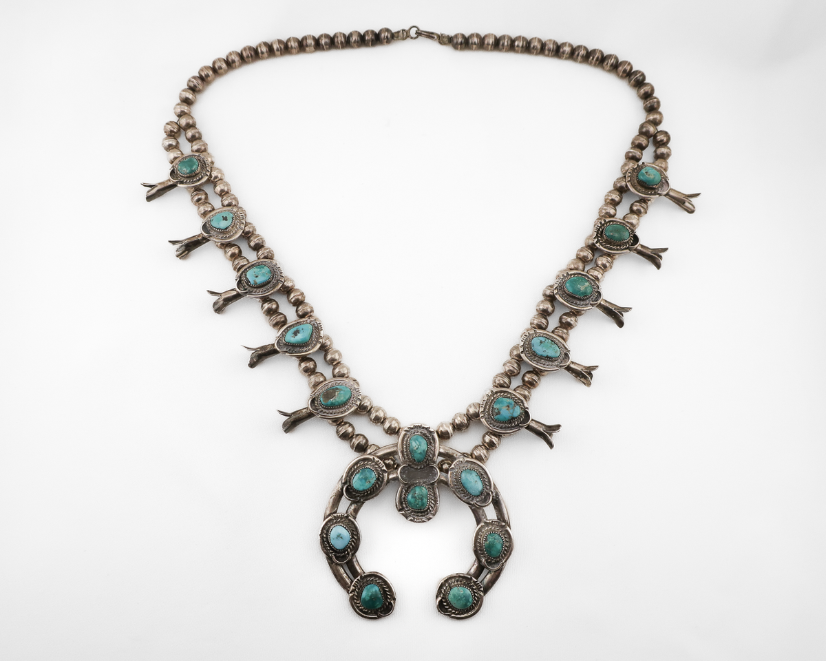 アクセサリー tuchida114 CH3857-SILVER-TURQUOISE-SQUASH