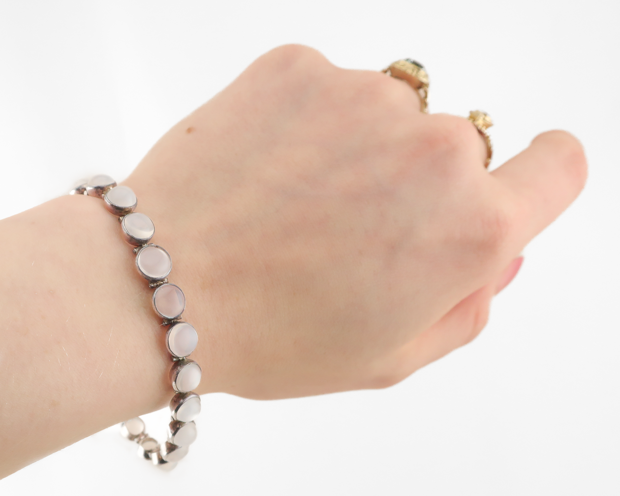 Edwardian Moonstone Line Bracelet