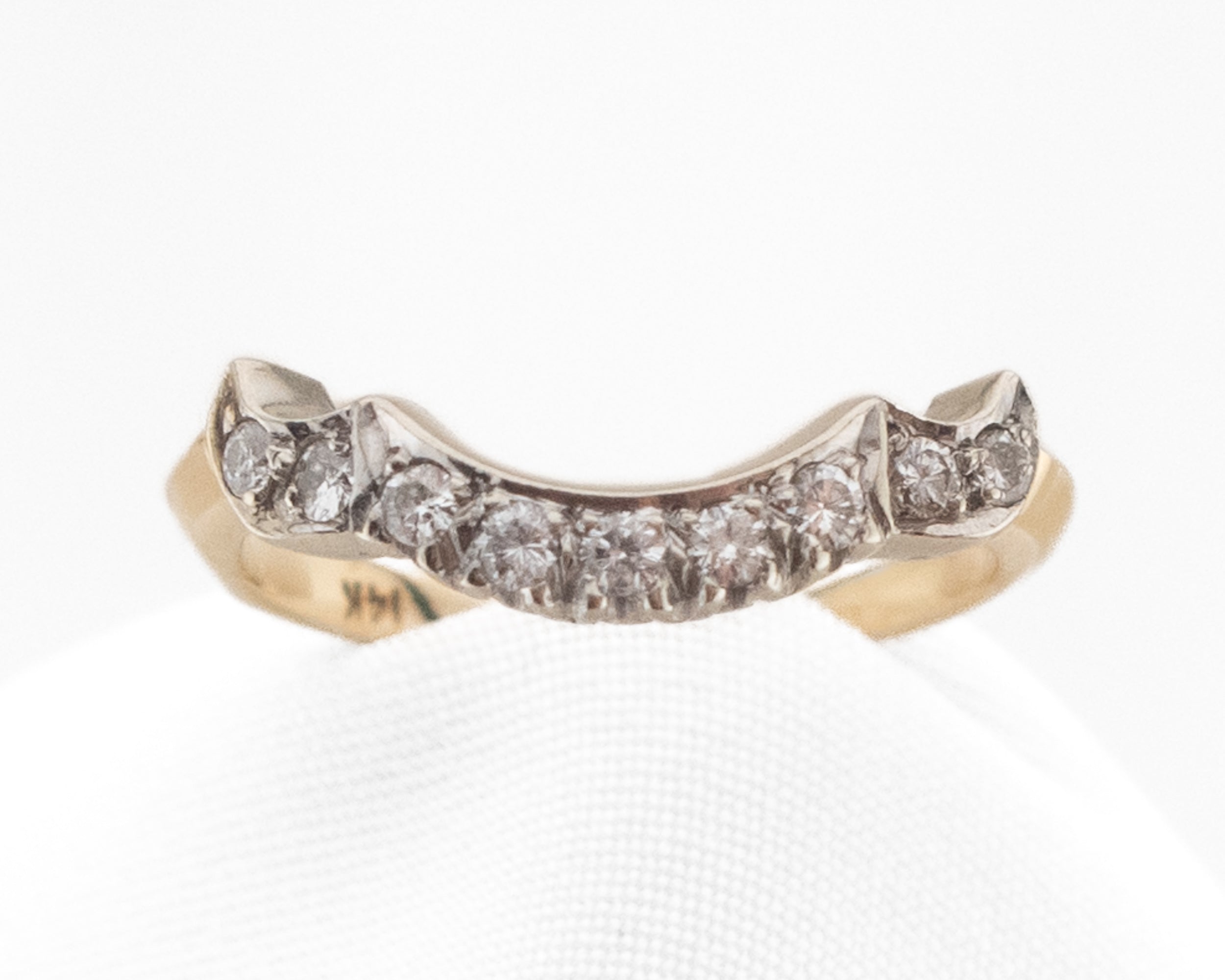 Vintage 2-Tone Diamond Wedding Set