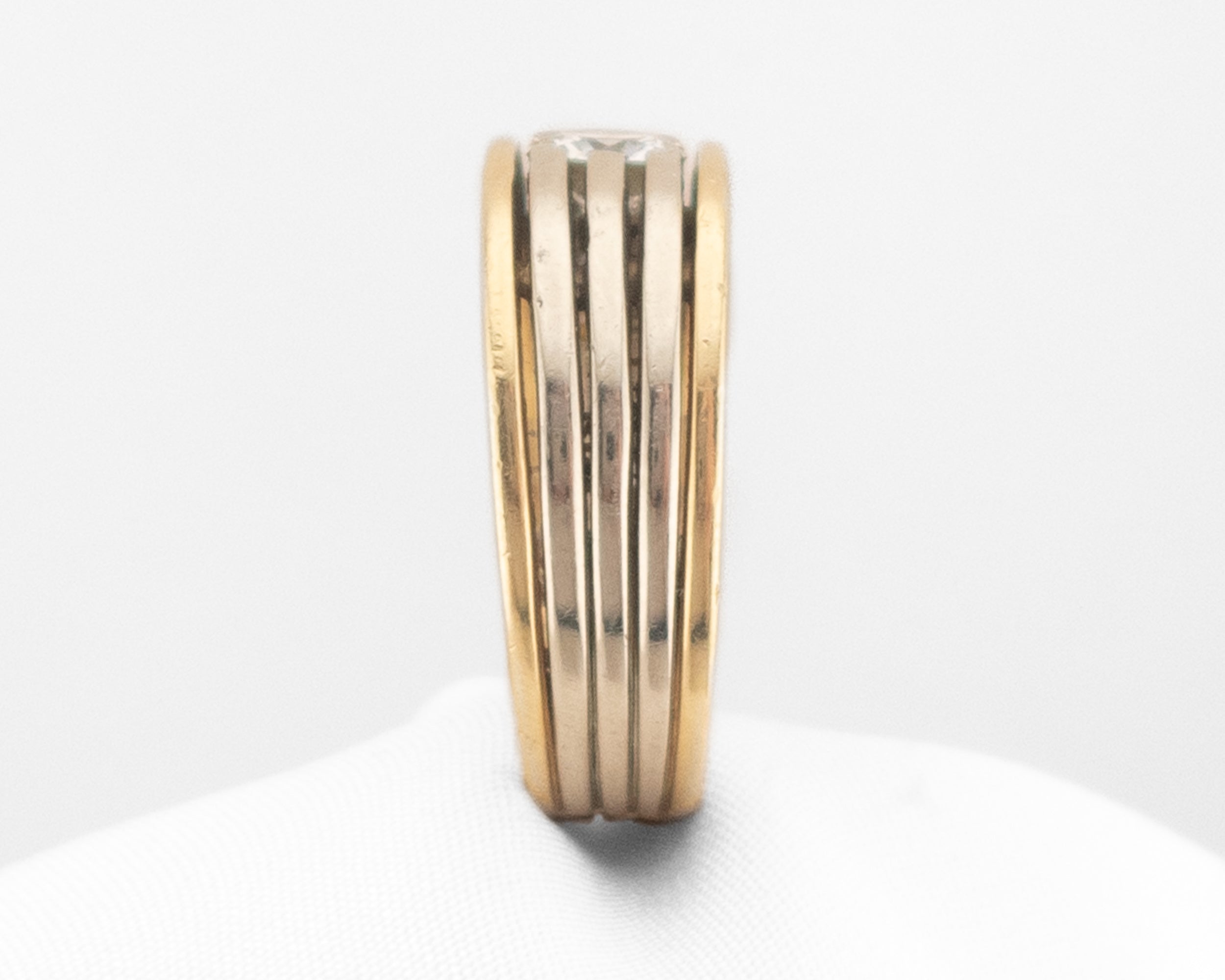 Circa 1980s Two-Tone Diamond Ring