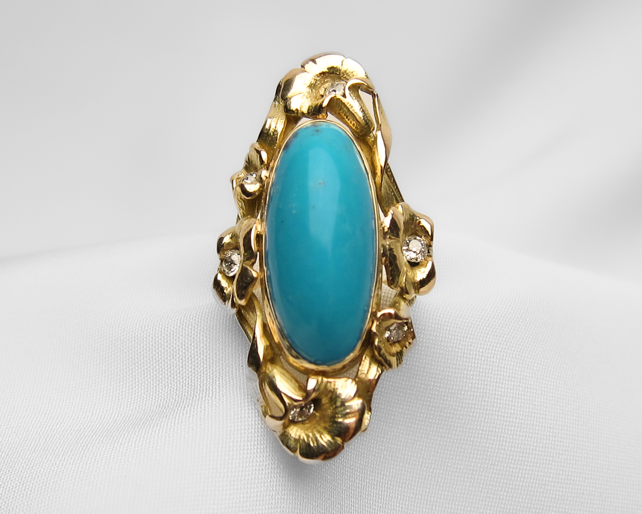 Art Nouveau Persian Turquoise Ring