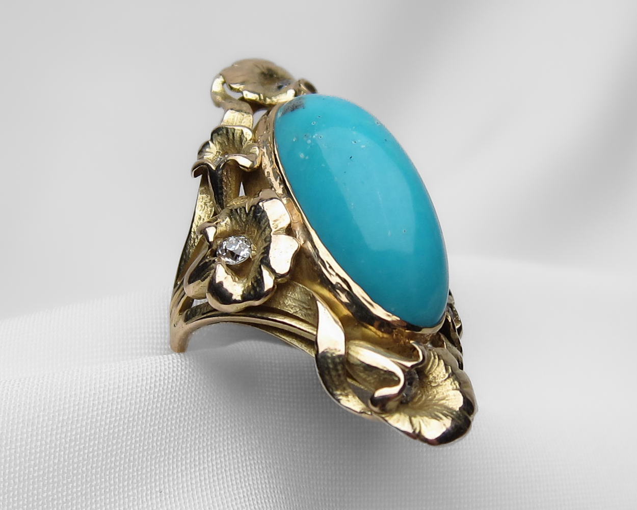 Art Nouveau Persian Turquoise Ring