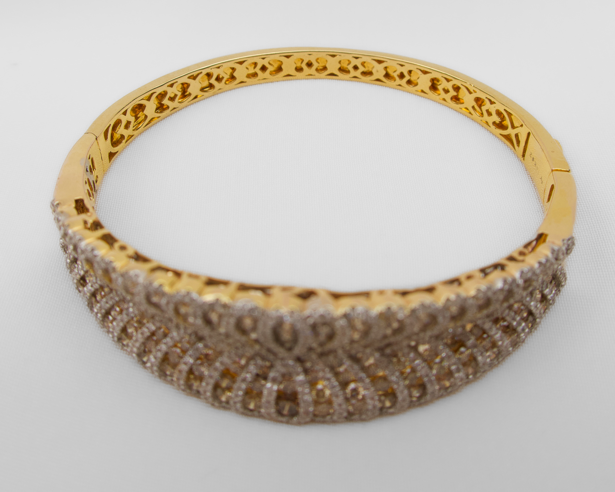 10.25-Carat Diamond Vintage Bangle