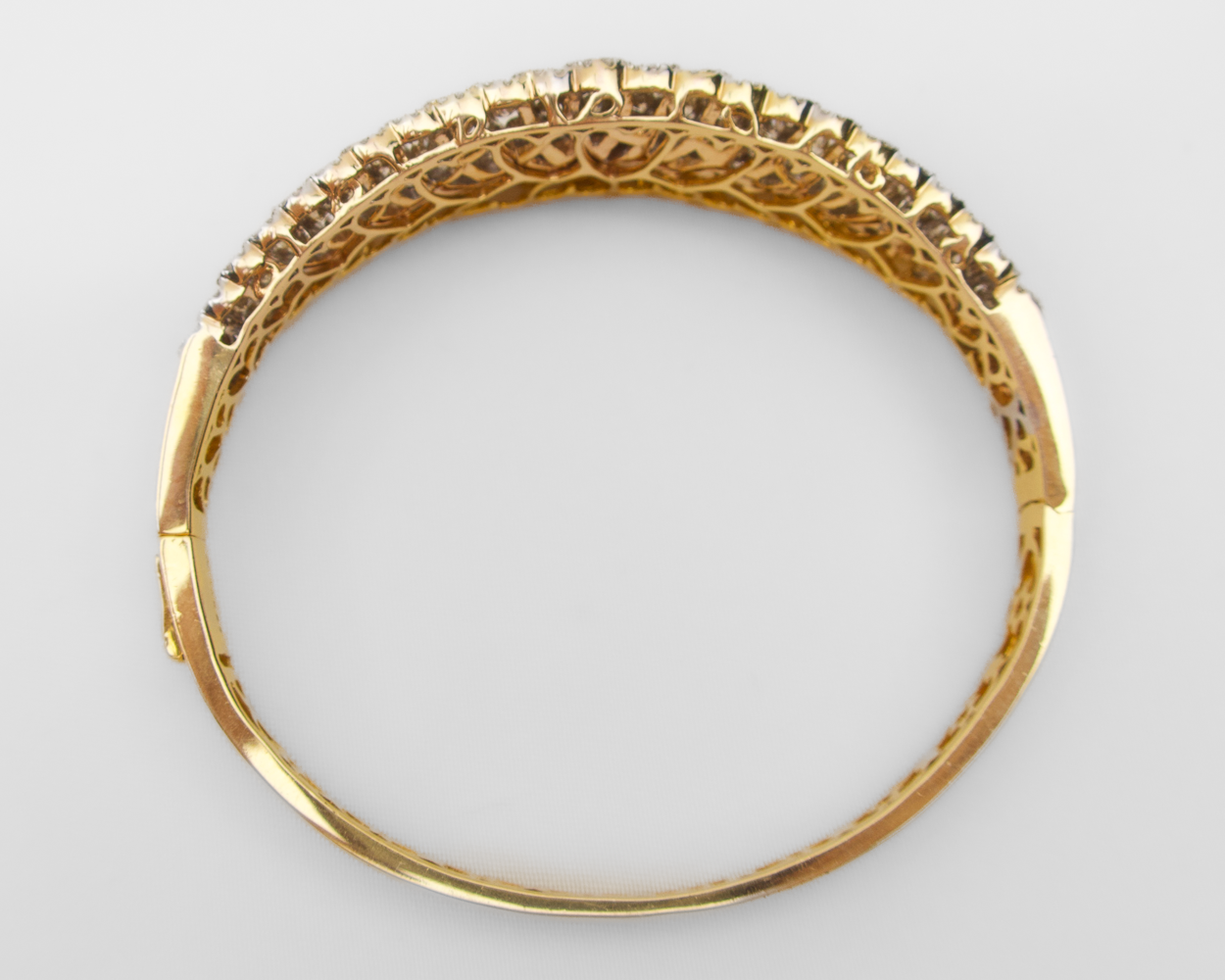 10.25-Carat Diamond Vintage Bangle