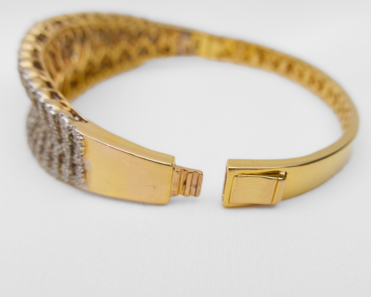 10.25-Carat Diamond Vintage Bangle