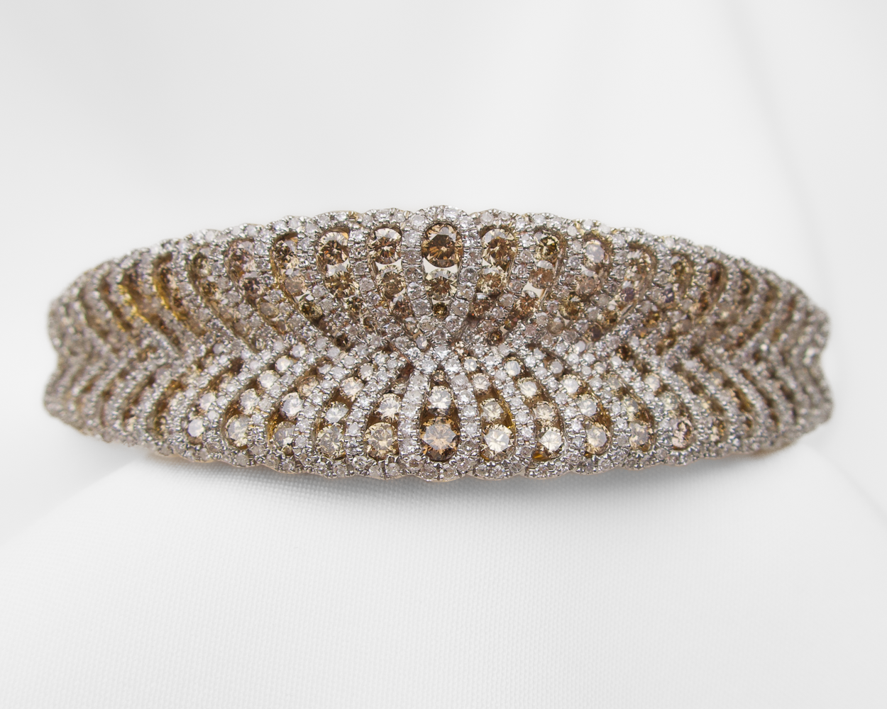 10.25-Carat Diamond Vintage Bangle