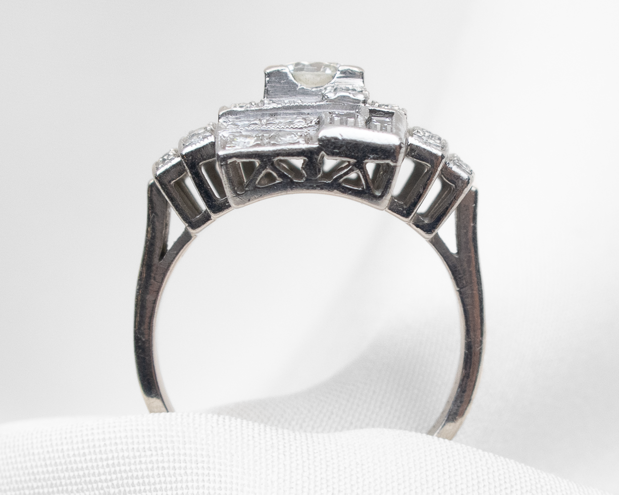 Art Deco Diamond Dinner Ring