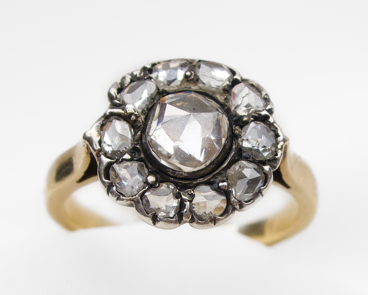 Victorian Rose-Cut Diamond Halo Ring