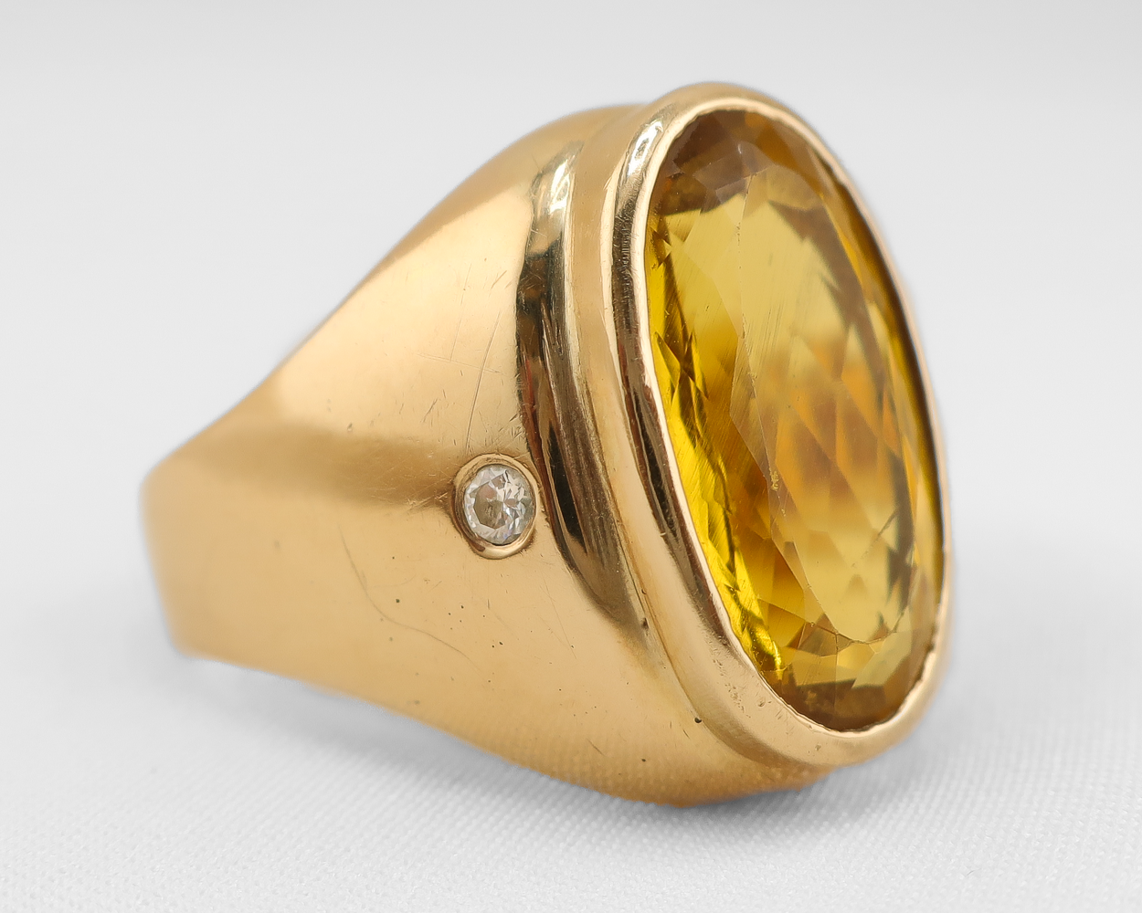 Oval Heliodor Ring