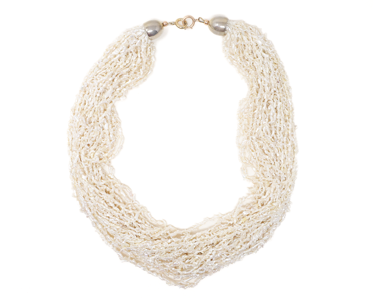 Extra-Large & Exceptional White Keshi PEARL Necklace