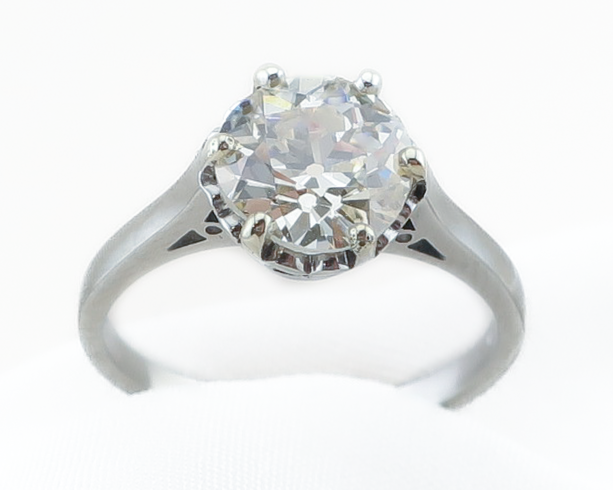 1930s Old European-Cut Diamond Solitaire