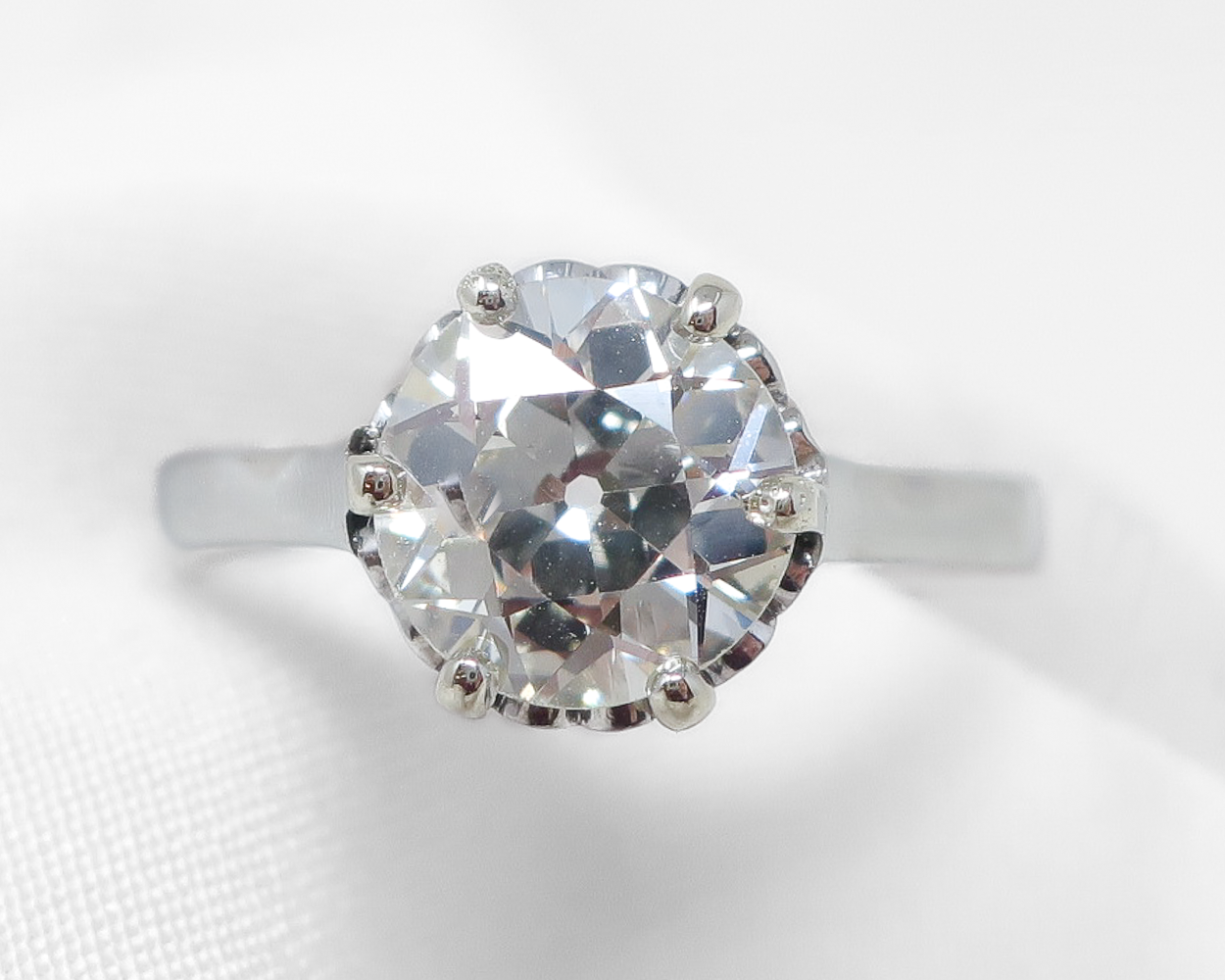 1930s Old European-Cut Diamond Solitaire