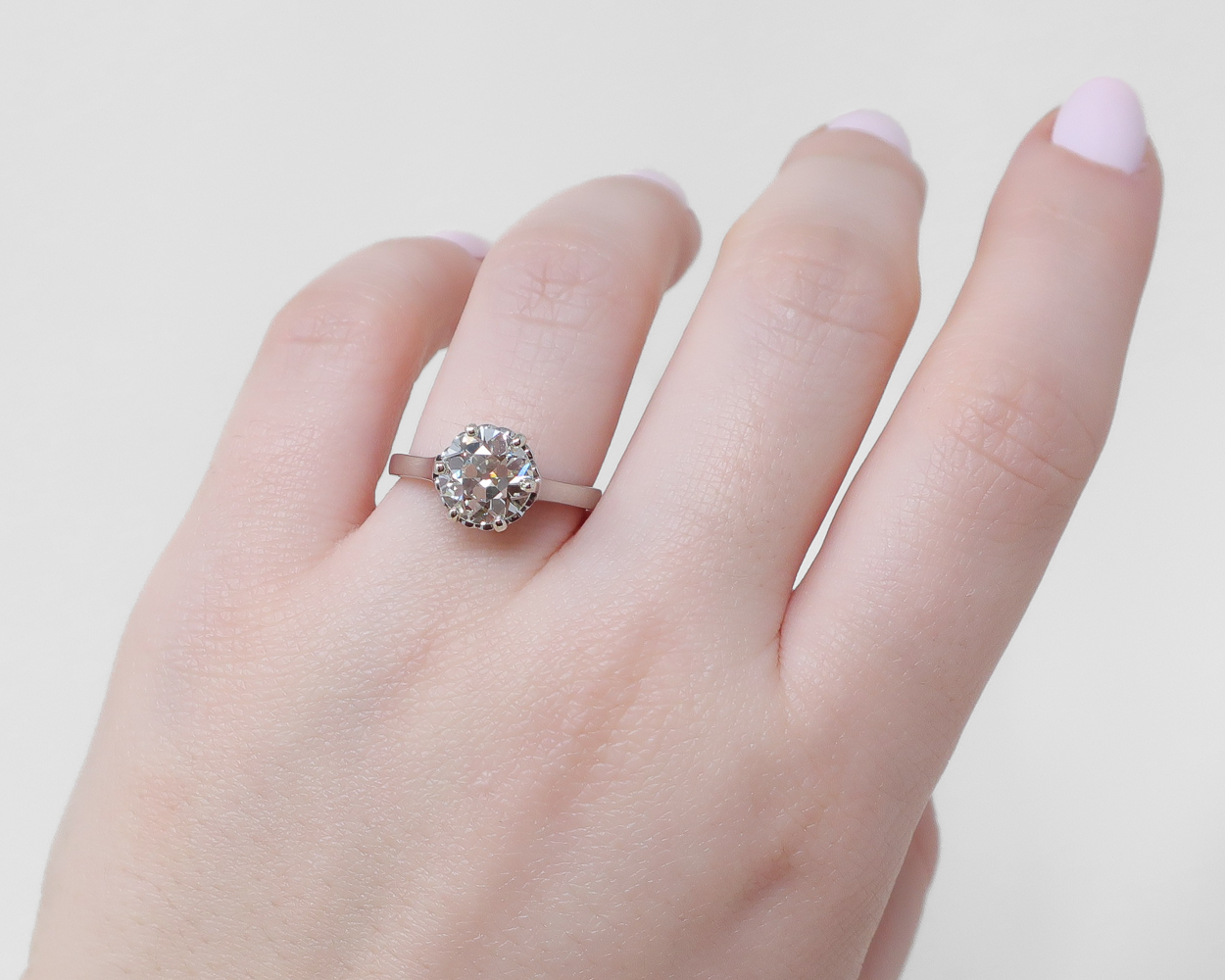 1930s Old European-Cut Diamond Solitaire