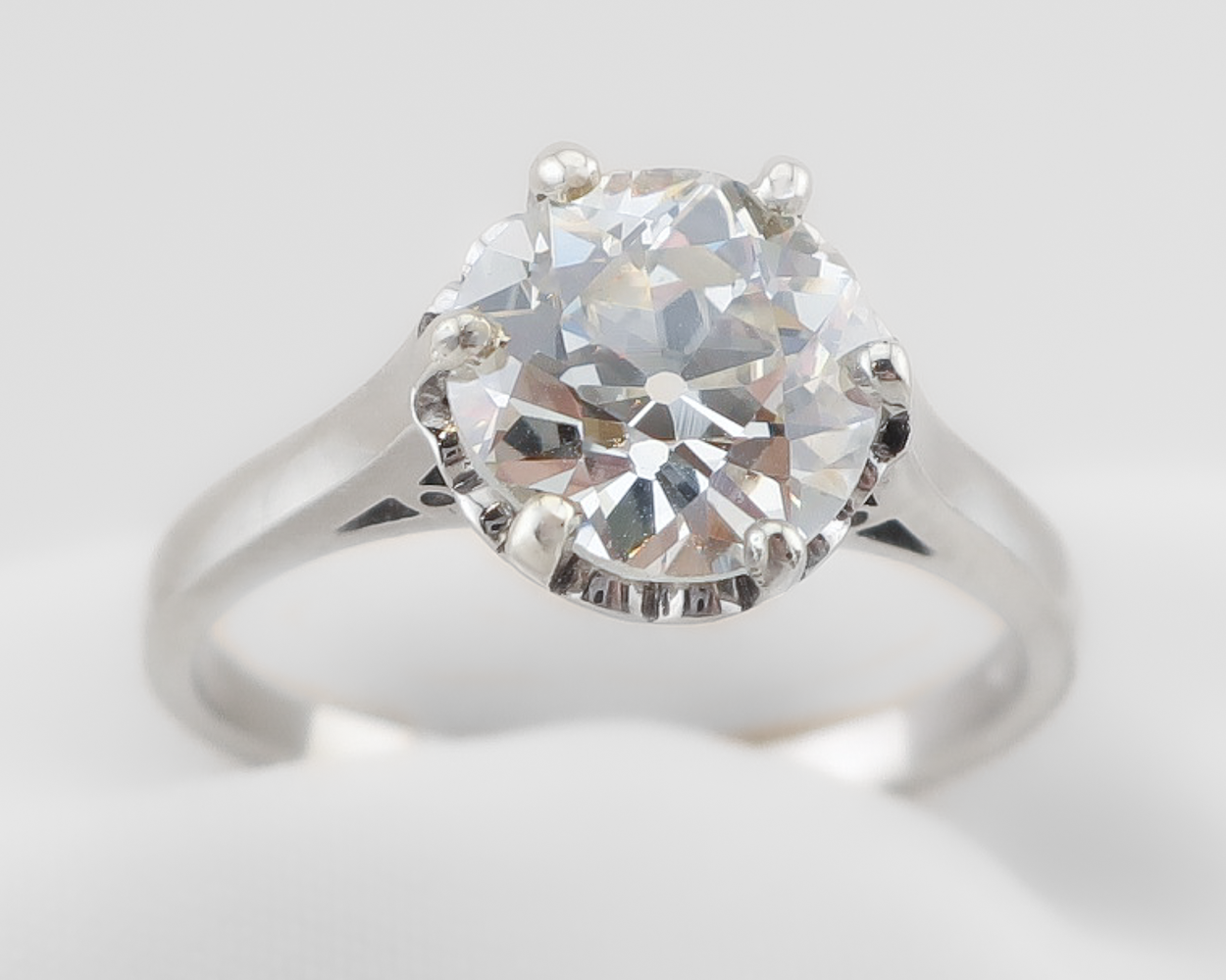 1930s Old European-Cut Diamond Solitaire