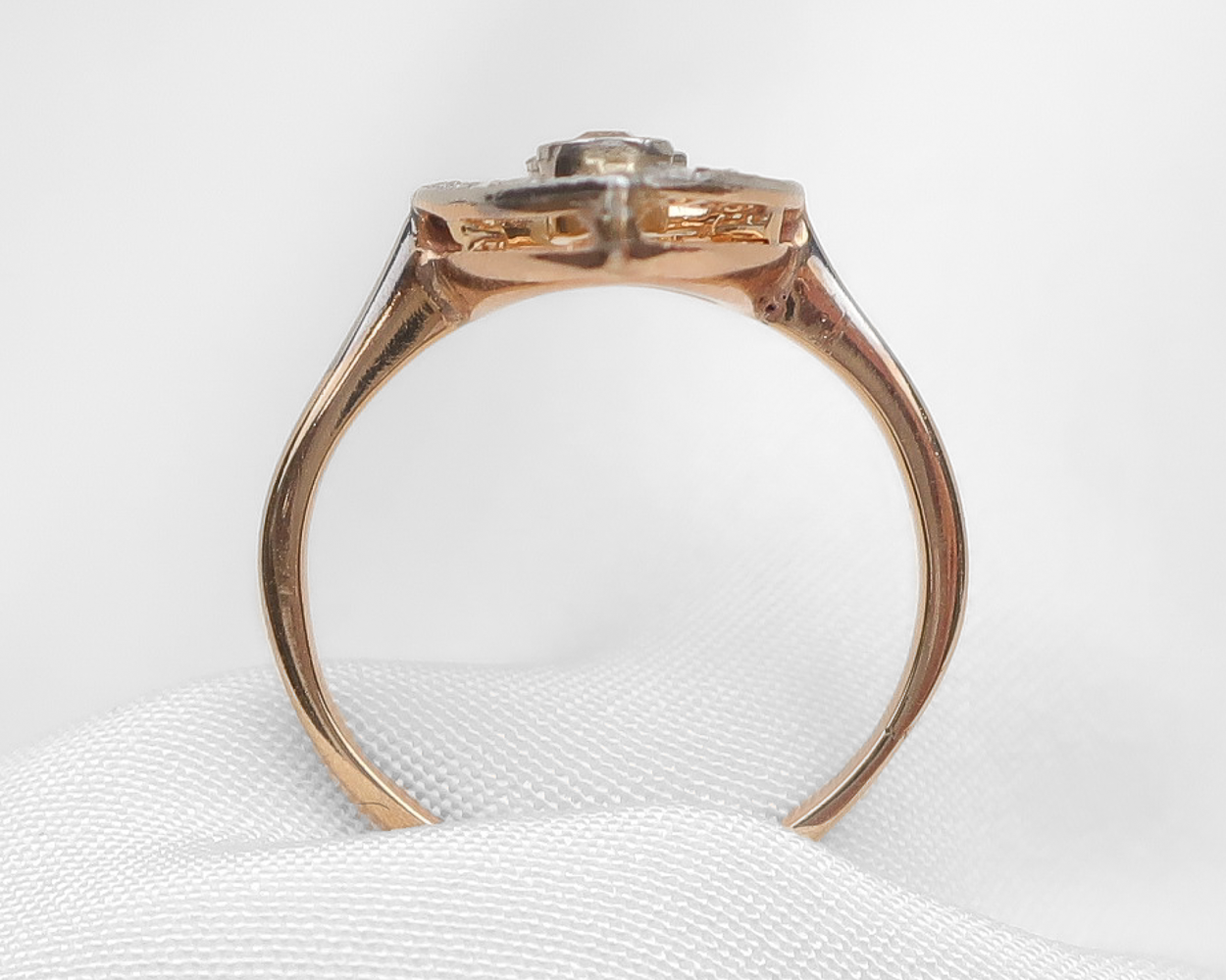 Edwardian Diamond Navette Ring