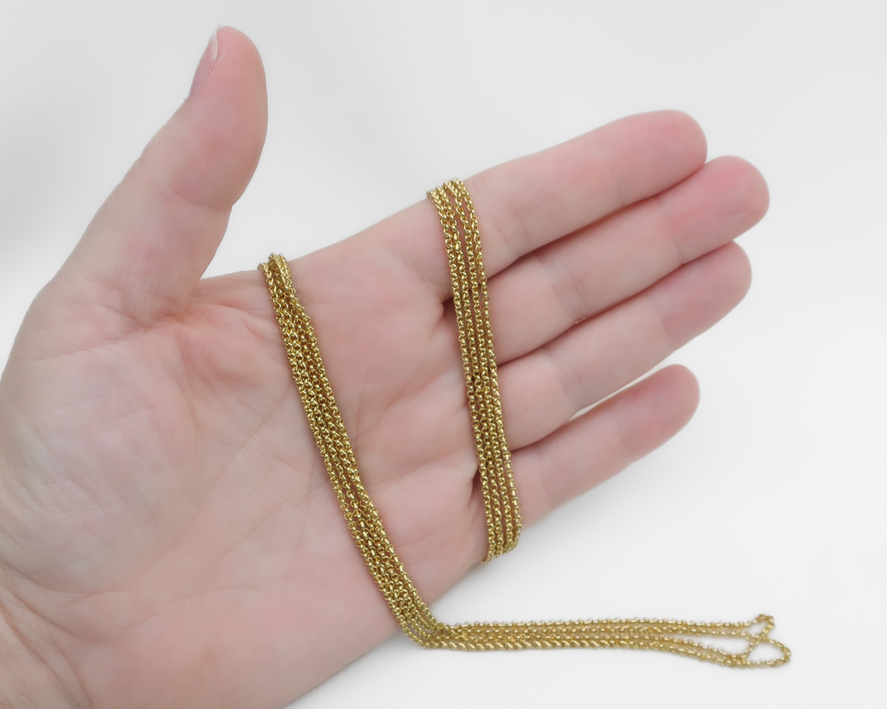 Vintage French Gold Rope Chain