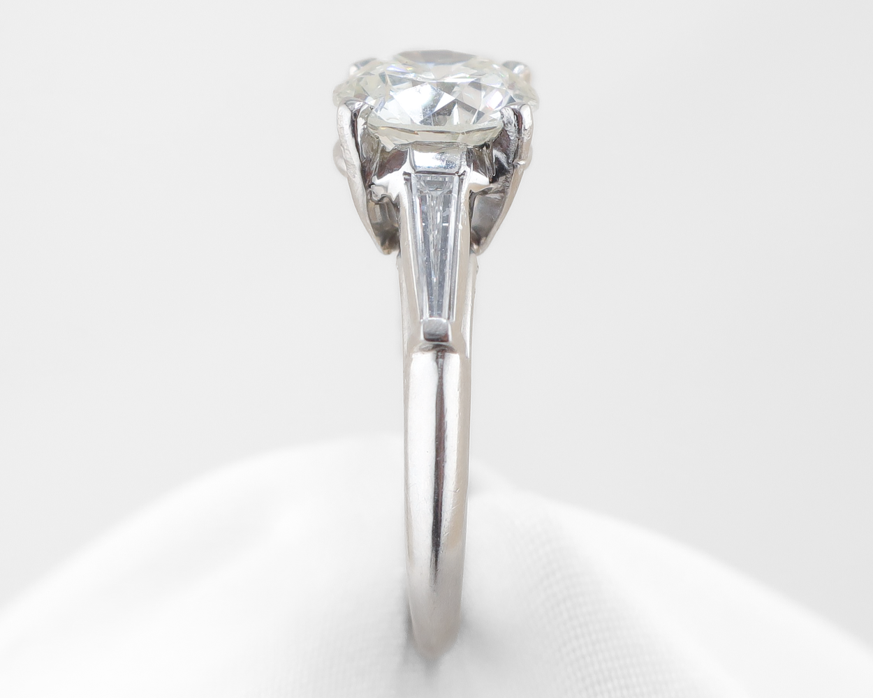 Midcentury 2.78-Carat Diamond Solitaire