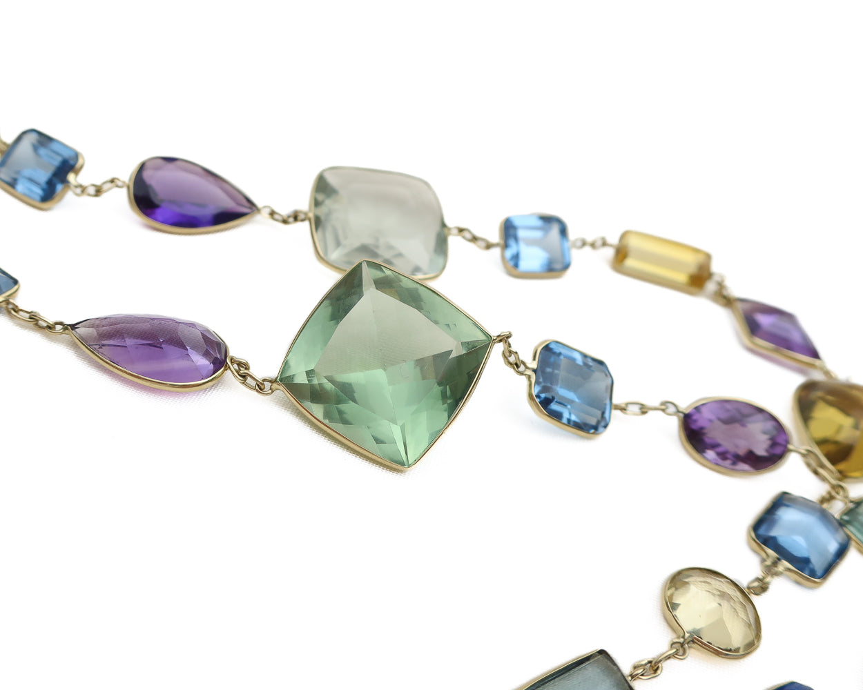 Midcentury Multi-Gemstone Necklace
