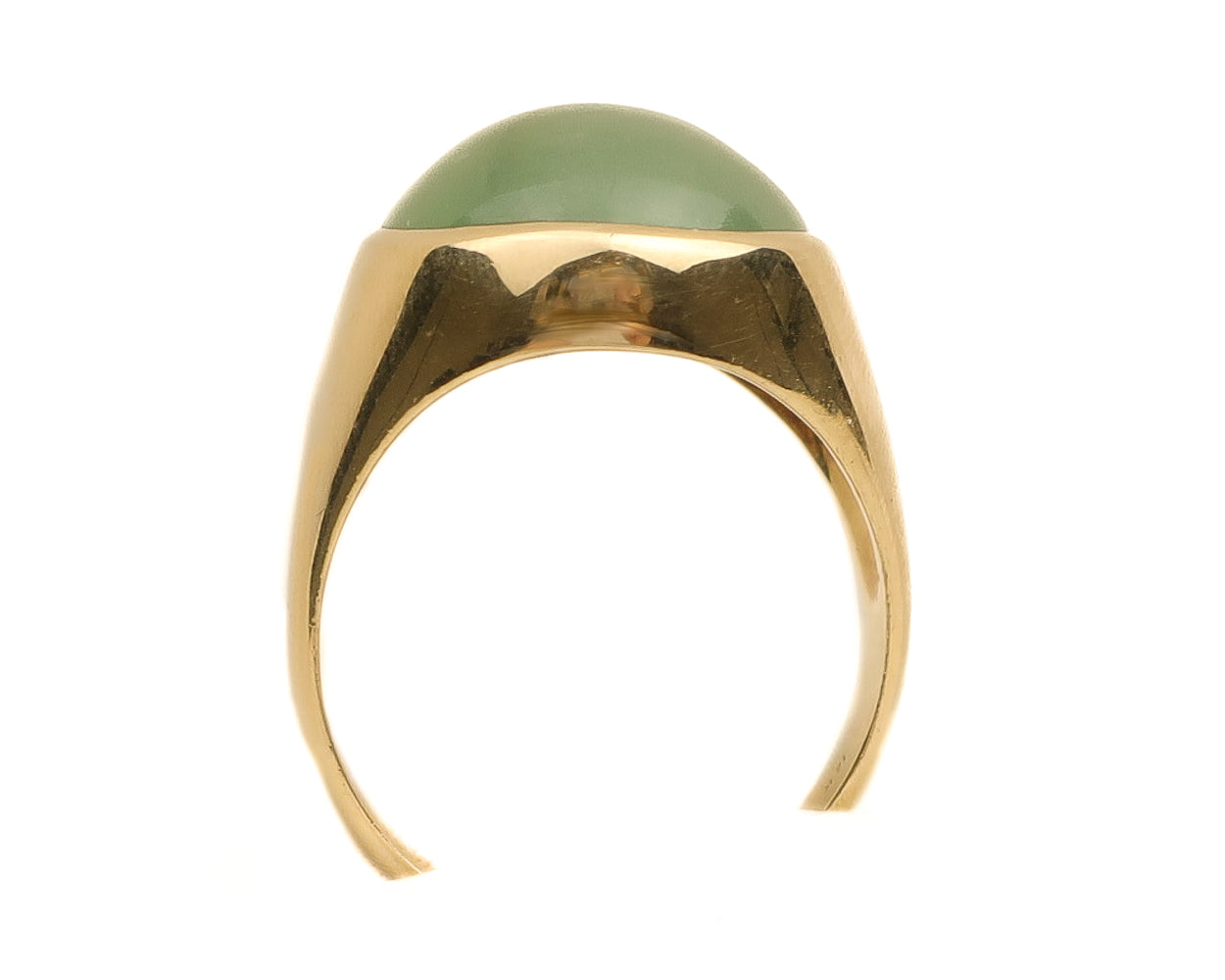 1970s Men's Jade Ring
