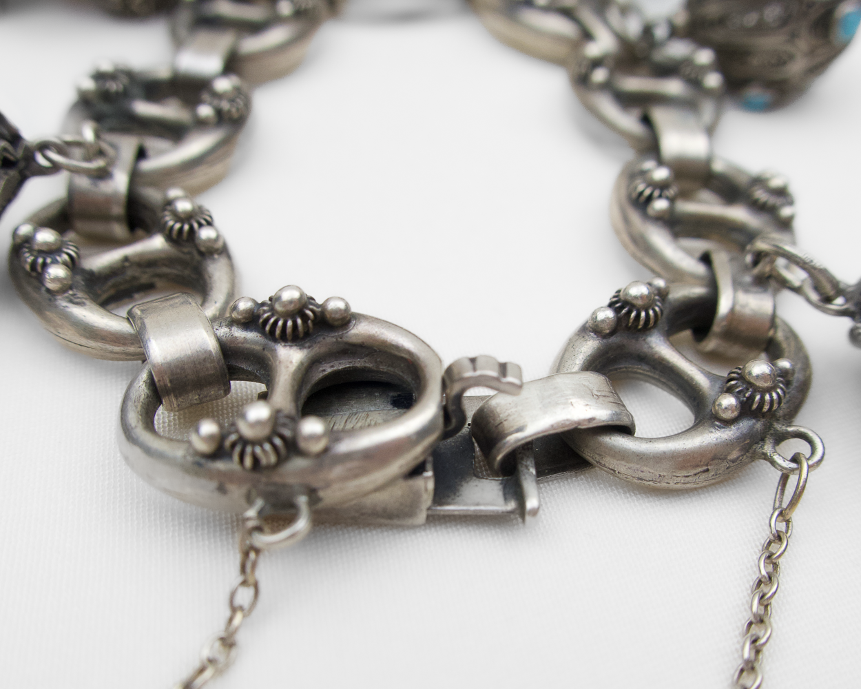 Late-Midcentury Silver Charm Bracelet