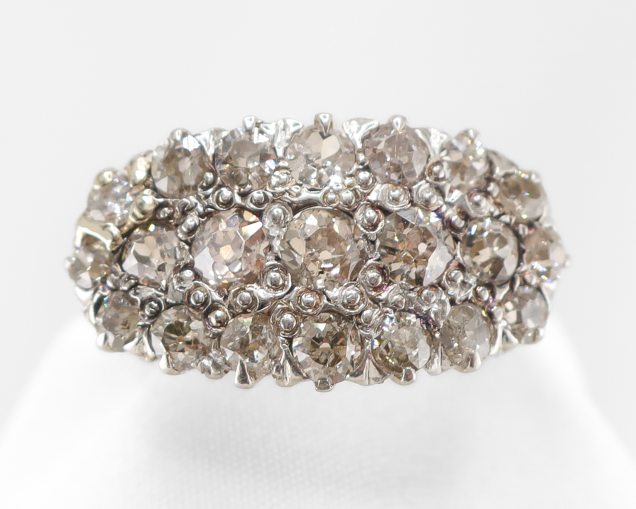 Victorian Diamond Cluster Ring