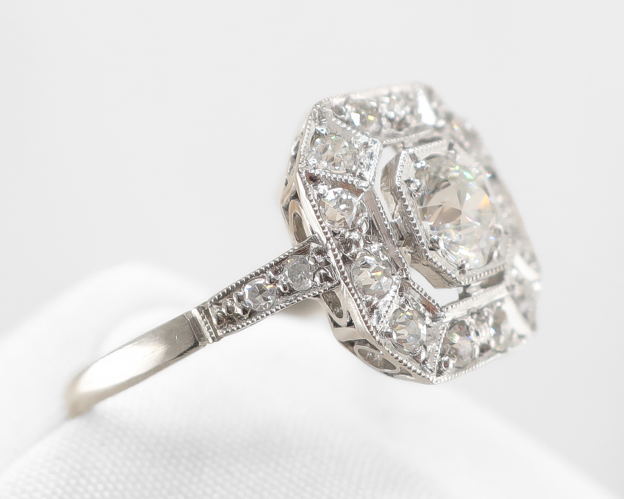 Art Deco Octagonal Diamond Ring