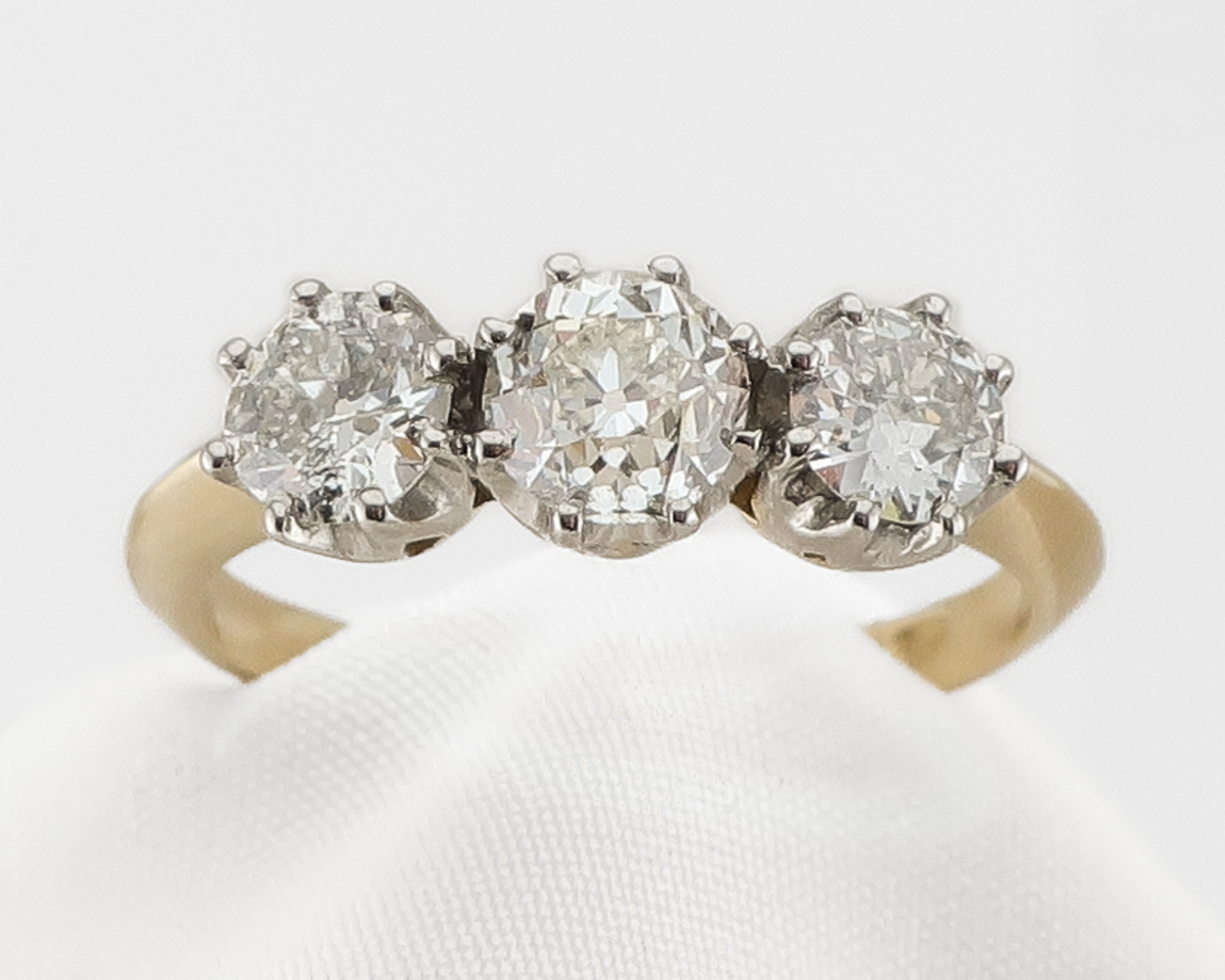 Edwardian Three-Stone Diamond Ring