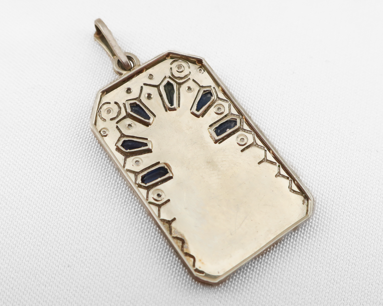 Art Deco Sacred Heart of Jesus Pendant