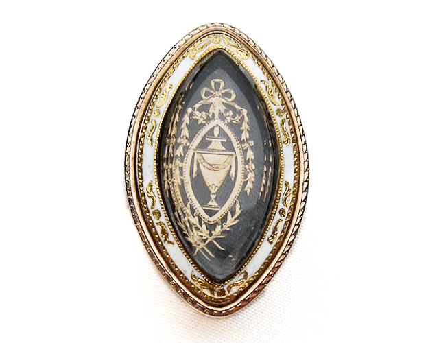 Georgian mourning sales jewelry for sale