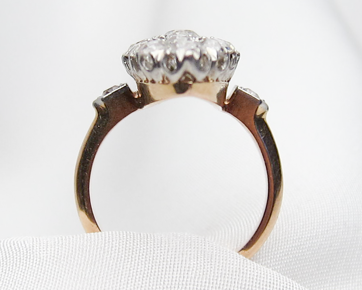 Victorian Brilliant Navette Diamond Ring