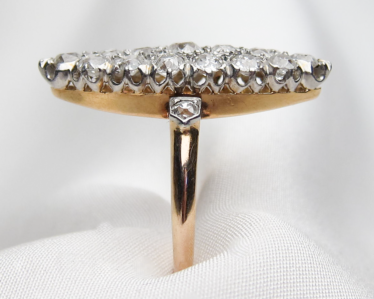 Victorian Brilliant Navette Diamond Ring