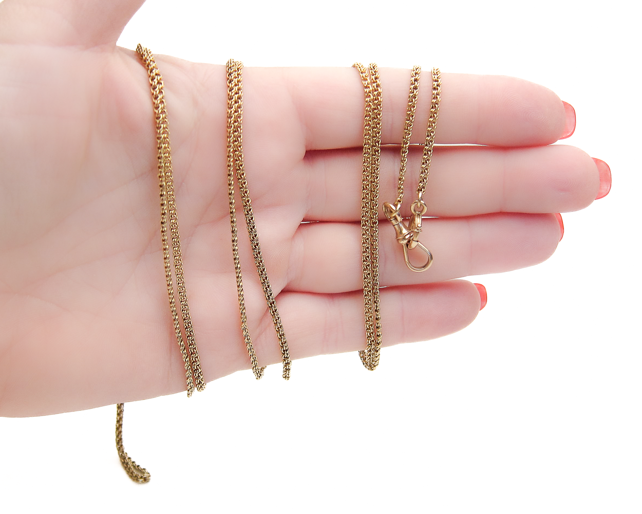 Victorian Long 14KT Gold Chain