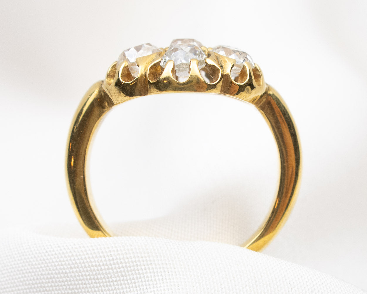 Victorian 18KT Diamond Cluster Ring