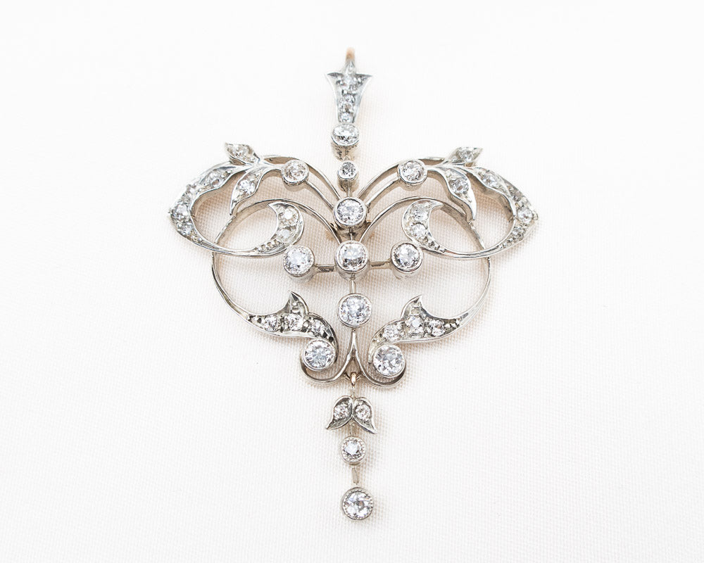 Victorian Diamond Pendant/Brooch