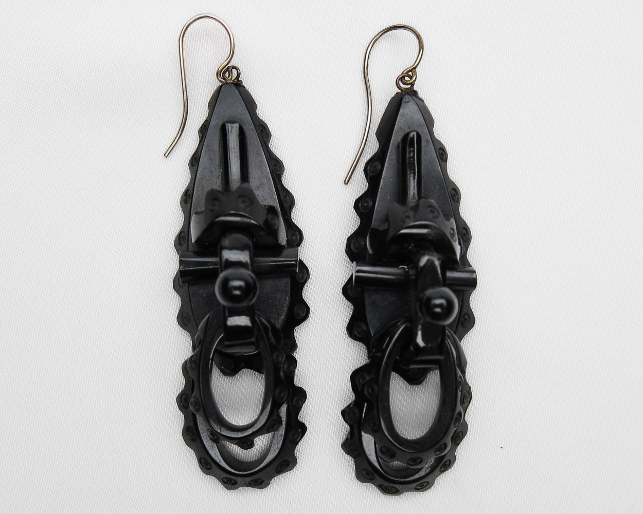 Victorian Whitby Jet Earrings