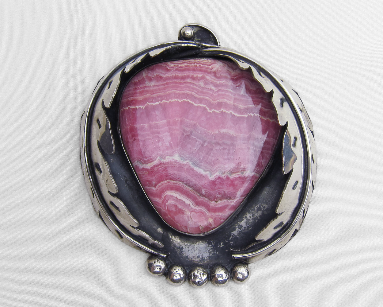 Native American Rhodochrosite Pendant