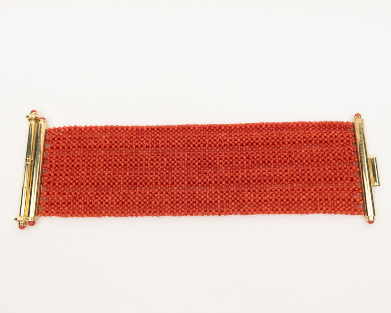 1970s Wide Coral Bracelet