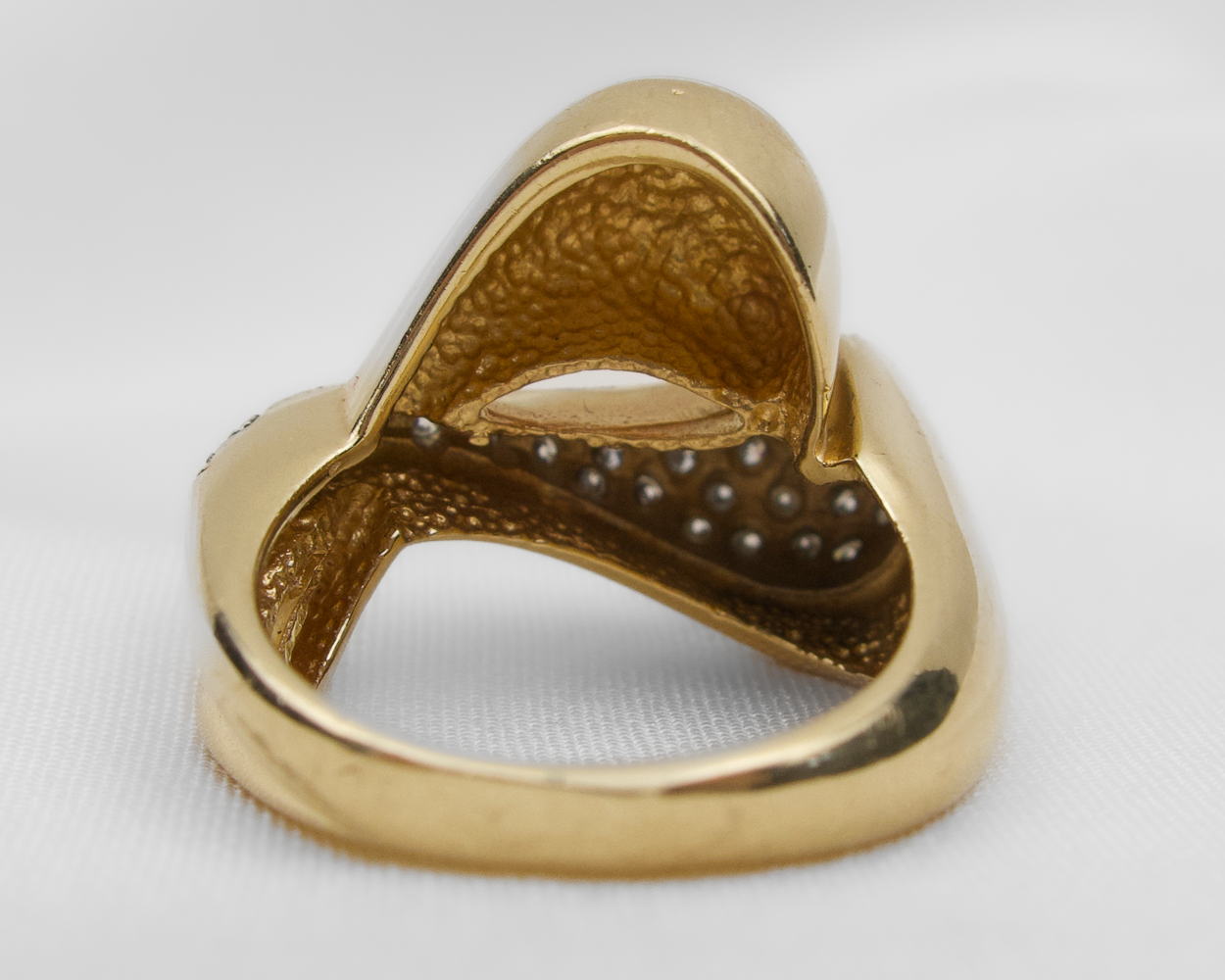 Late-Midcentury Modernist Diamond Ring