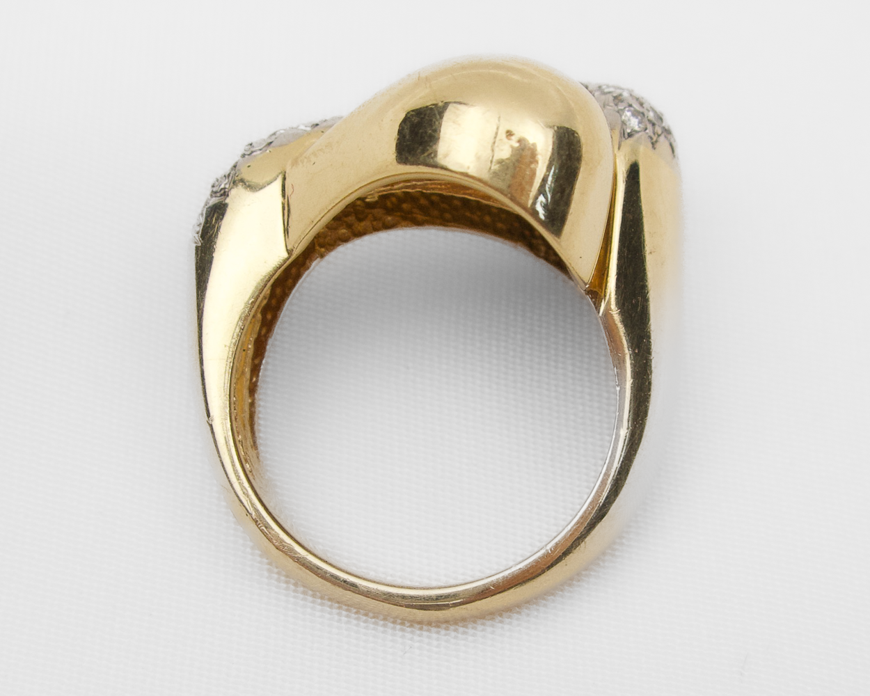 Late-Midcentury Modernist Diamond Ring