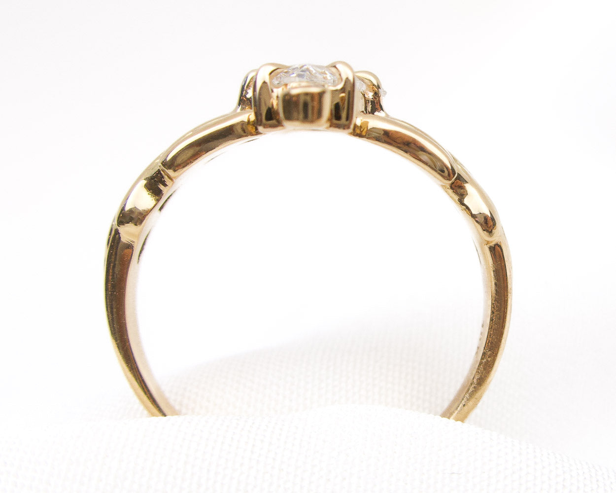 Midcentury .73-Carat Marquise Diamond Ring