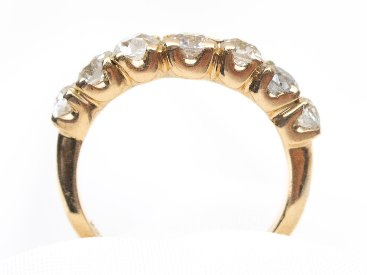 Victorian 1.55-Carat Diamond Linear Ring