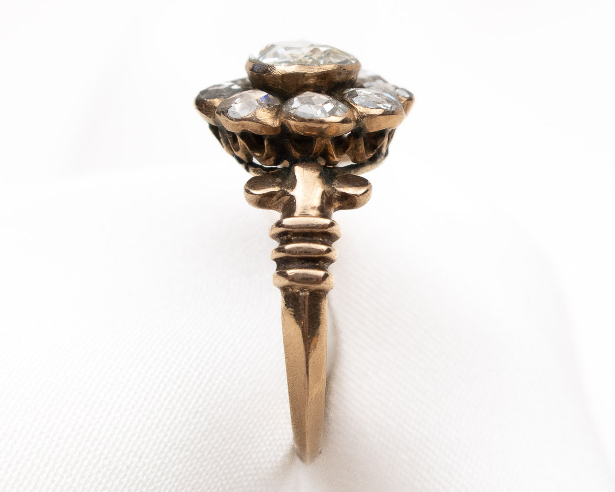 Victorian Rose-Cut Diamond Halo Ring