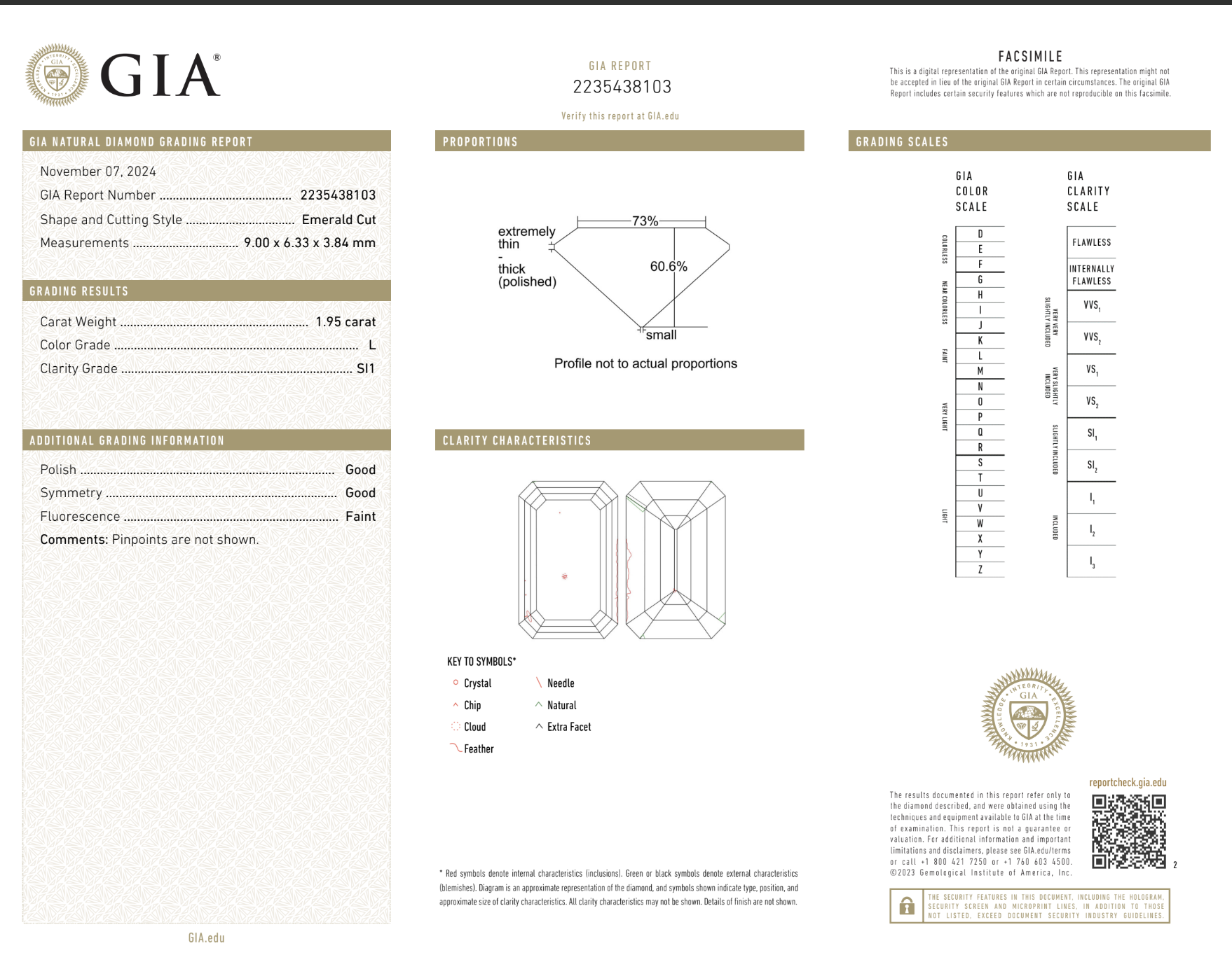Midcentury 1.95-Carat Emerald-Cut Diamond Ring