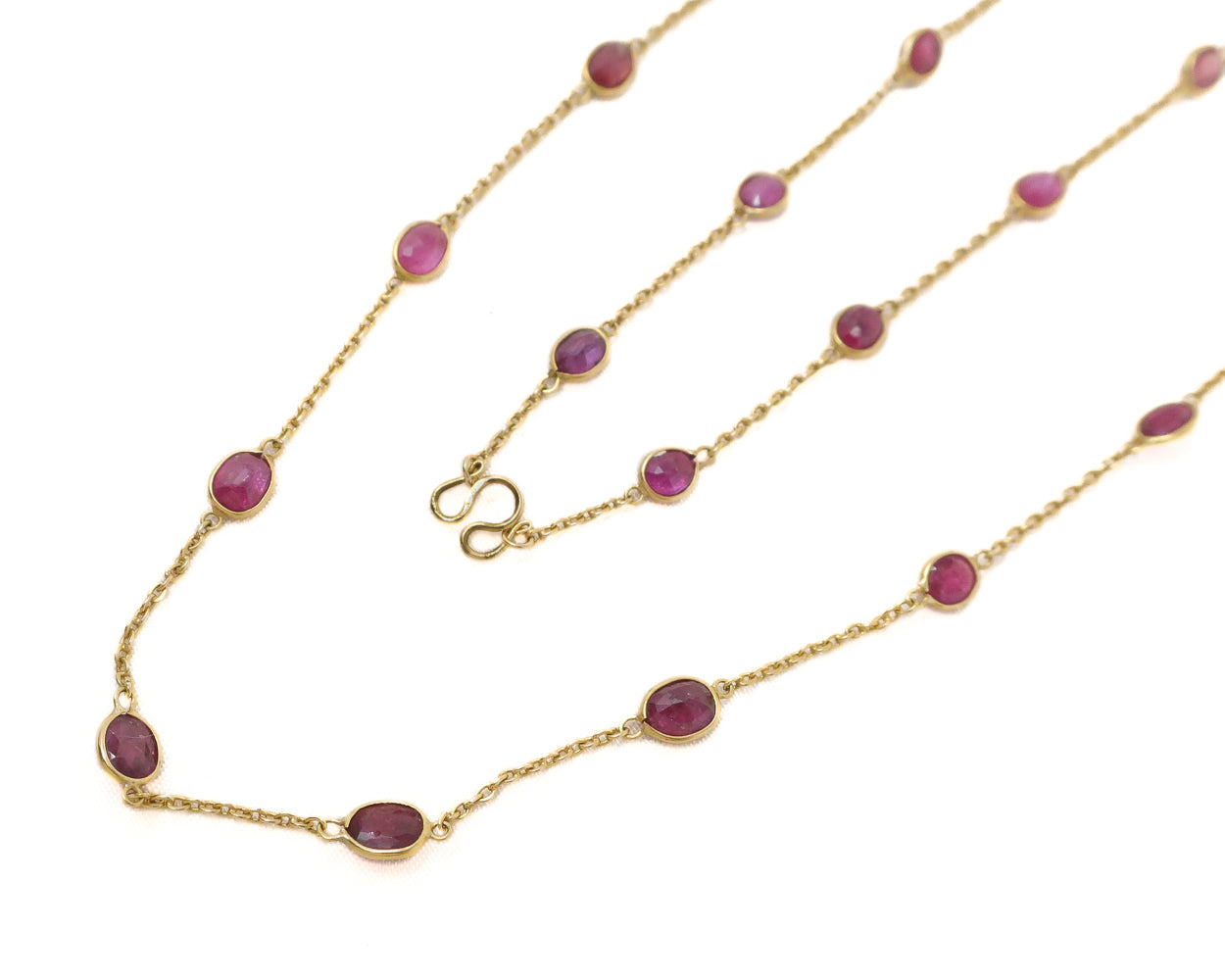 Vintage Ruby Strand Necklace