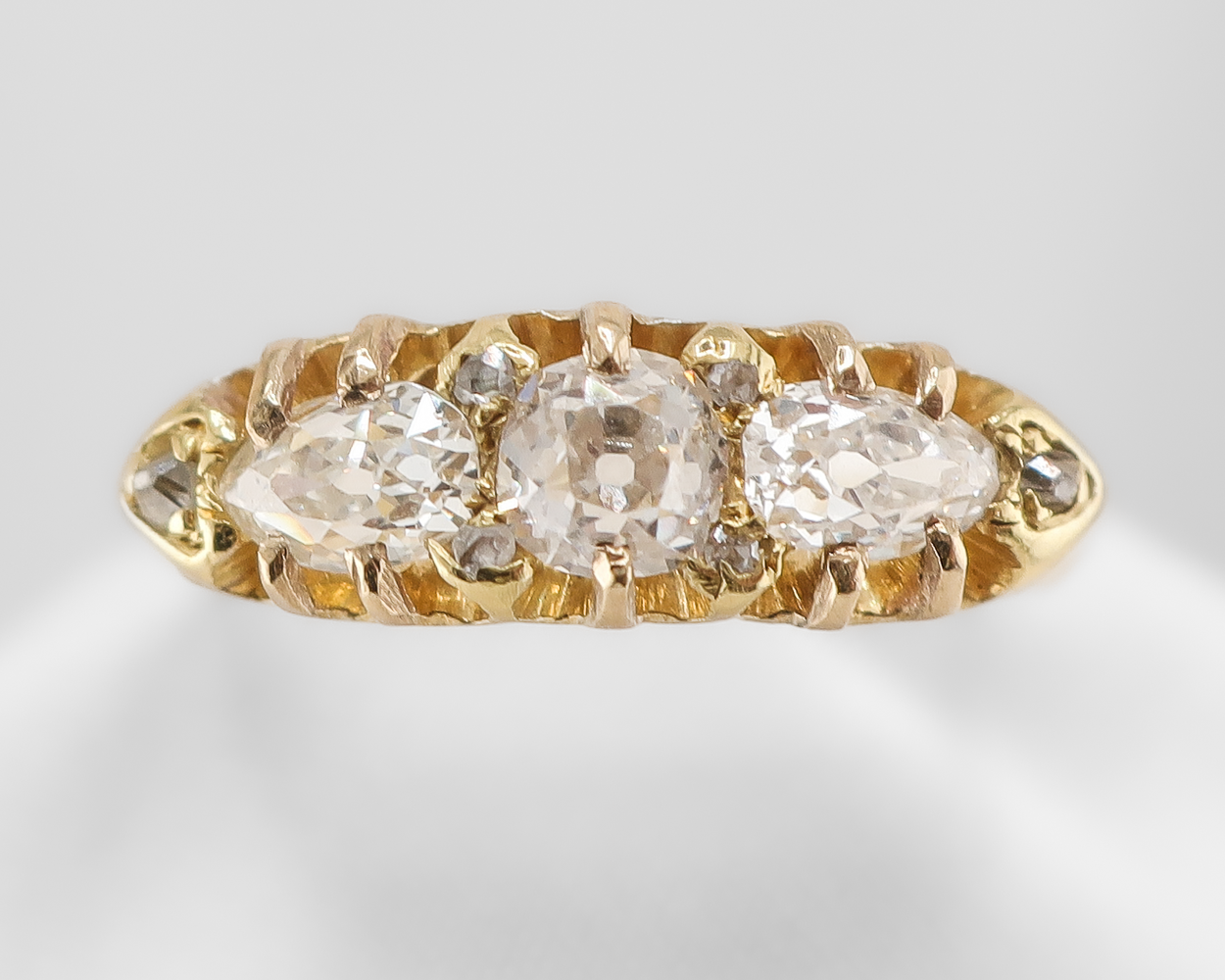 Victorian 3-Stone Diamond Ring