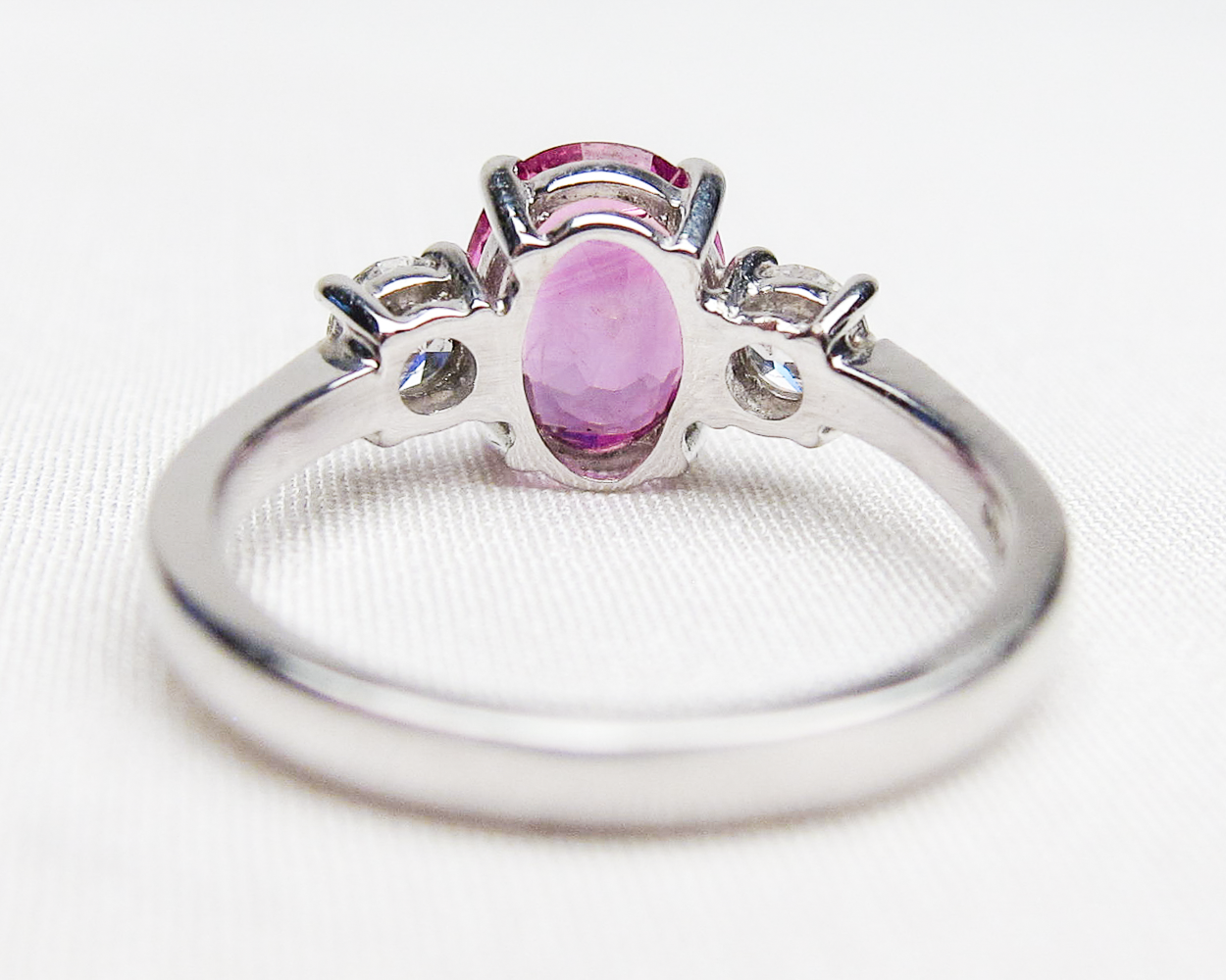 Pink sapphire discount ring h samuel